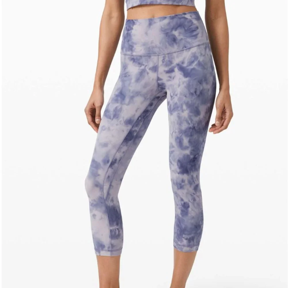 Lululemon Align Crop 21" *Diamond Dye Diamond Dye Iced Iris Peri Purple - Picture 1 of 9